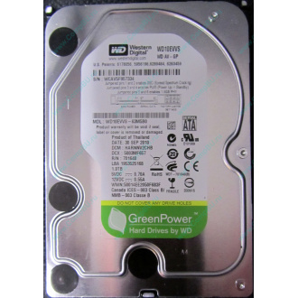 Б/У жёсткий диск 1Tb Western Digital WD10EVVS Green (WD AV-GP 1000 GB) 5400 rpm SATA (Черное)